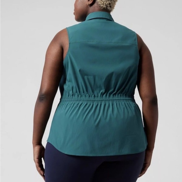 NWT Athleta Levitate Poplin Tank - Picture 2 of 9